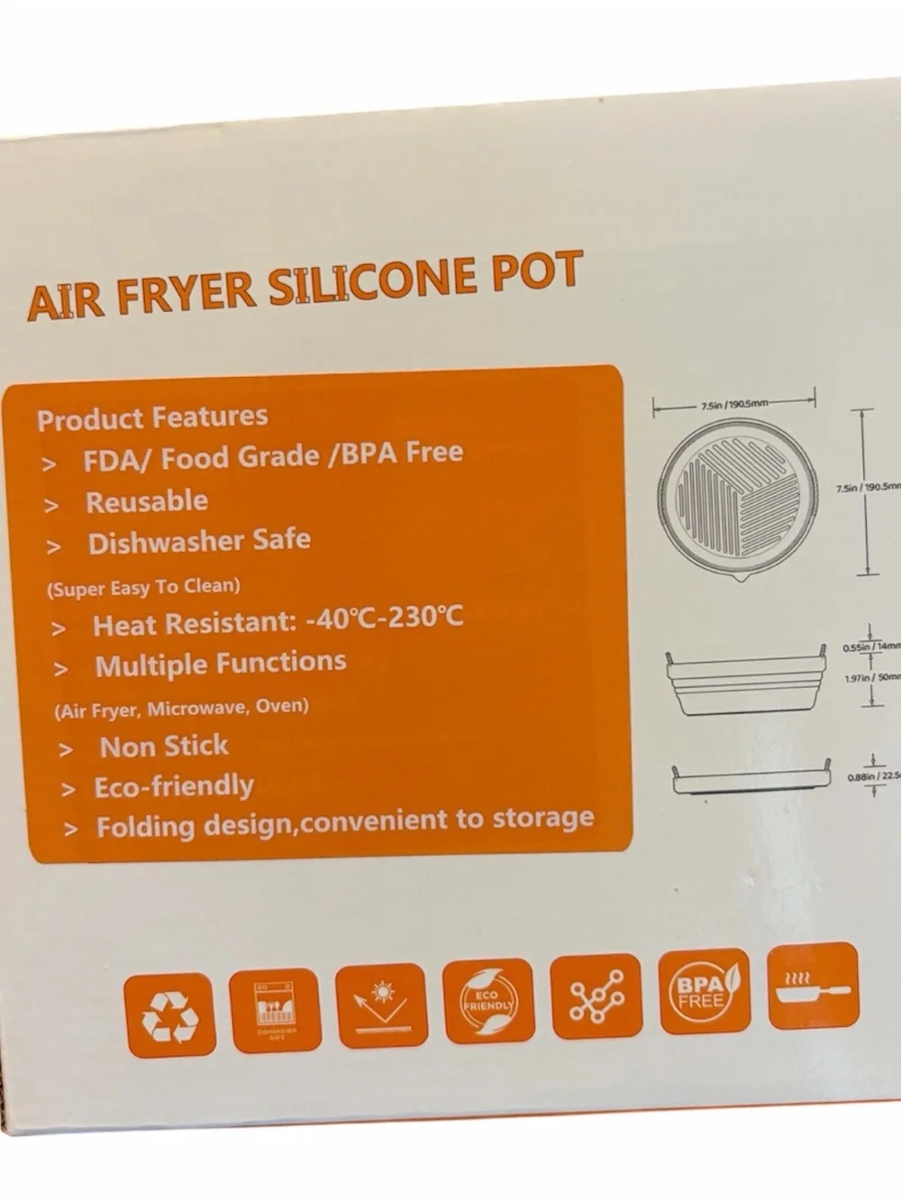 Aliziel Air Fryer Accessories Silicone Set NIB